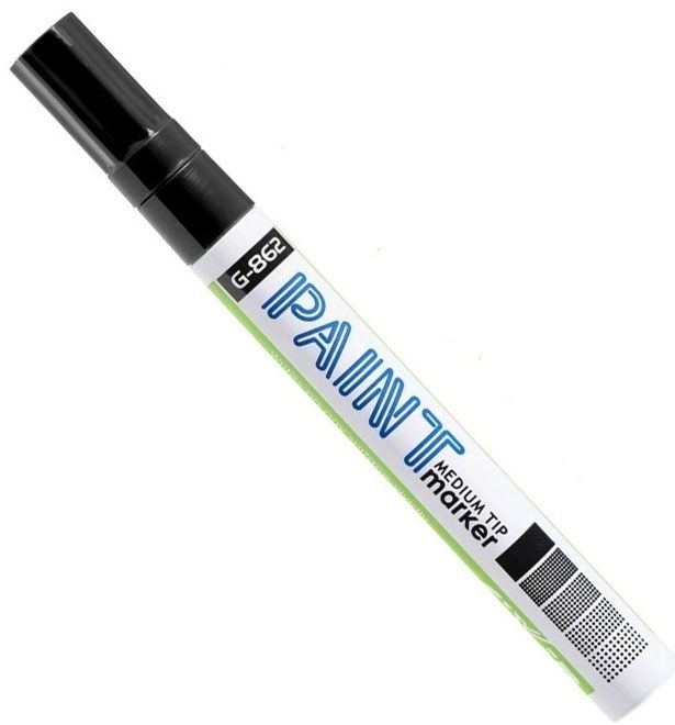 Маркер краска на масляной основе G-862A, черный - фото